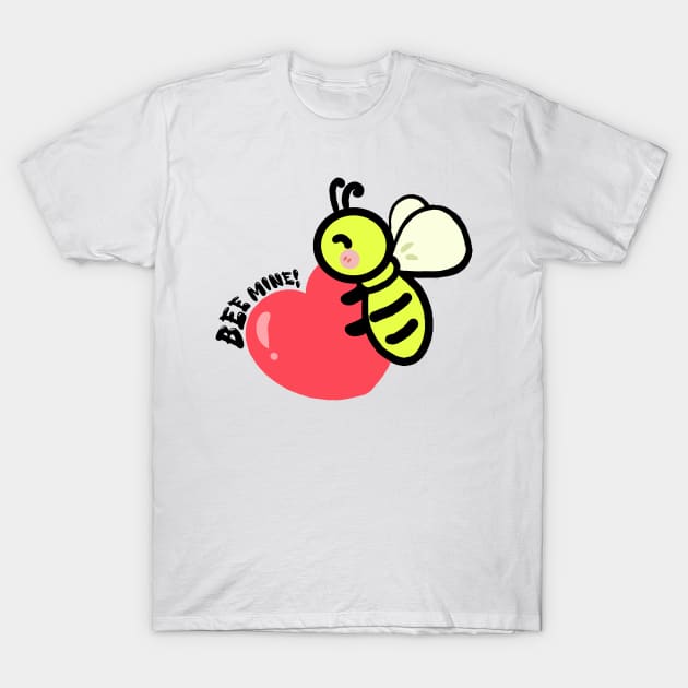 Cute valentine day, bee my valentine T-Shirt by yudoodliez